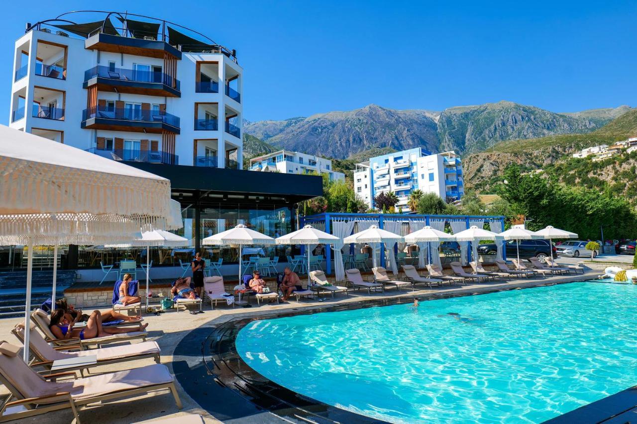 Blue Boutique Hotel Dhermi Bagian luar foto