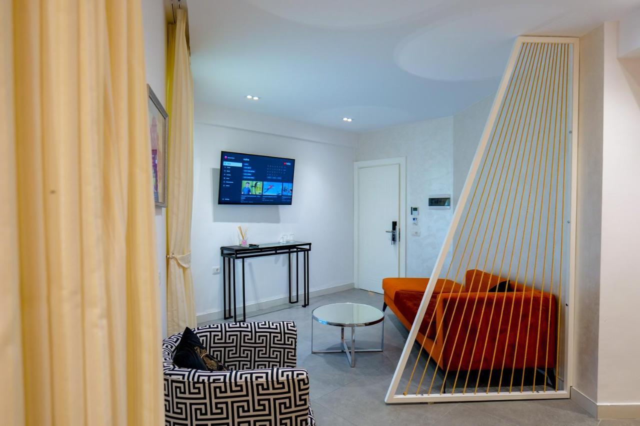 Blue Boutique Hotel Dhermi Bagian luar foto